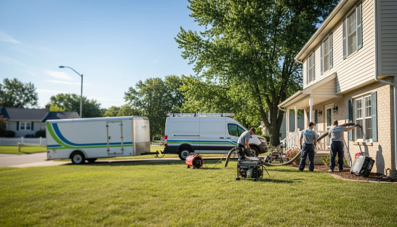 Flooded Basement Restoration And Cleanup With Repair in Delavan, IL near me